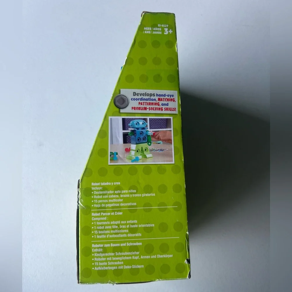 Build & Play Robot Toy - Blue and Green